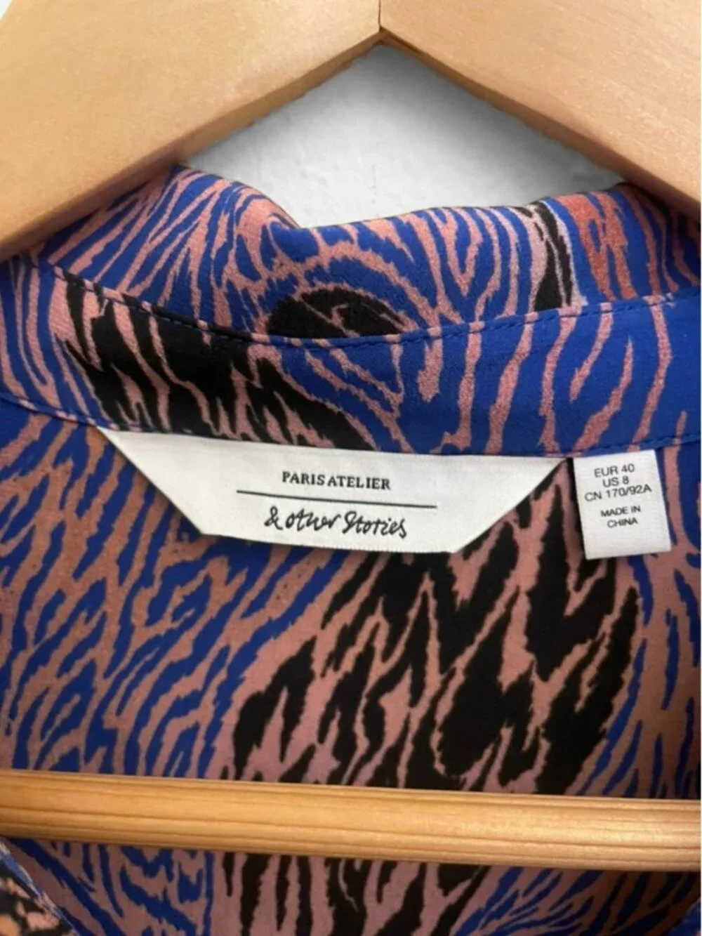 & Other Stories Paris Atelier Abstract Zebra Print in Multi-Color, Size: 8 - Picture 7 of 9